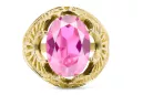 Amethyst 14 Karat Gelbgold Ring Vintage vrc003y